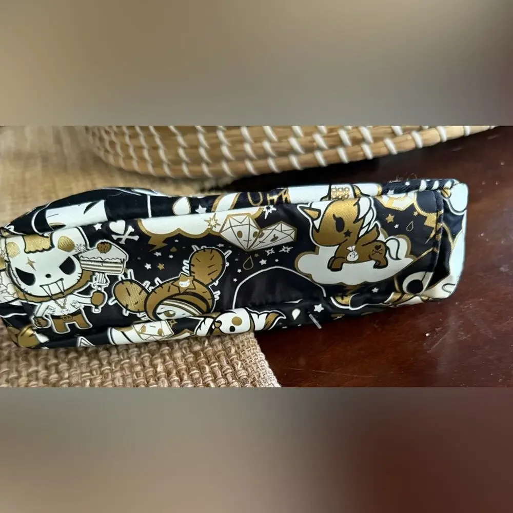 Tokidoki Black and Gold 24kt pouch